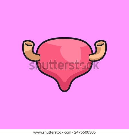 Vector illsutration of human organ Bladder
