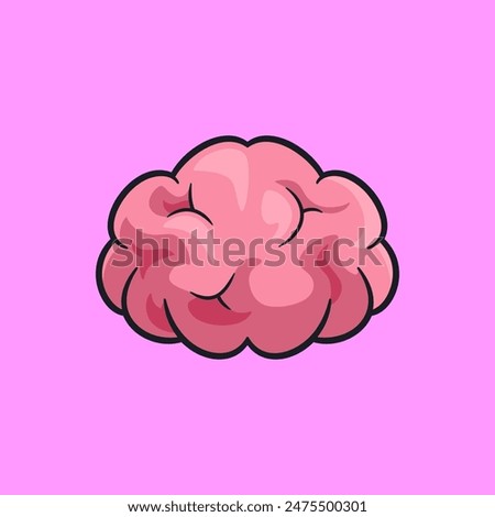 Vector illsutration of human organ Brain