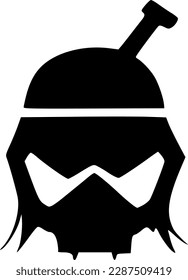 iluminación vectorial del icono de la cabeza del monstruo