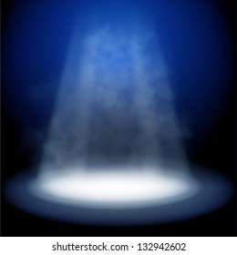 Vector Illuminating Spotlight Subtle Smoke Effect Stock Vector (Royalty ...