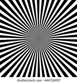 Vector illusion rays on a white background. Illustration