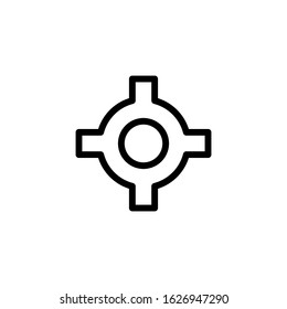 Vector, illusstration, gear iconLine design template