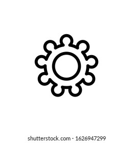 Vector, illusstration, gear iconLine design template