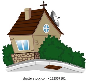 vector illustaration of house