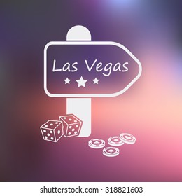 Vector illustartion of casino and gambling icon
