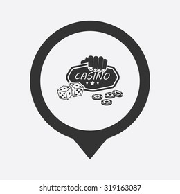 Vector illustartion of casino and gambling icon
