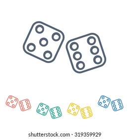 Vector illustartion of casino and gambling icon