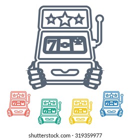 Vector illustartion of casino and gambling icon
