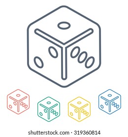 Vector illustartion of casino and gambling icon