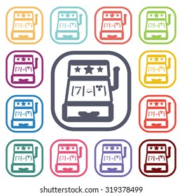 Vector illustartion of casino and gambling icon