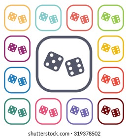 Vector illustartion of casino and gambling icon