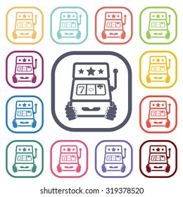 Vector illustartion of casino and gambling icon