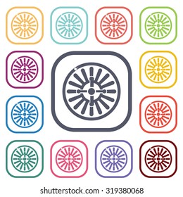 Vector illustartion of casino and gambling icon