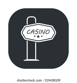 Vector illustartion of casino and gambling icon