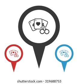 Vector illustartion of casino and gambling icon