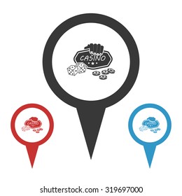 Vector illustartion of casino and gambling icon