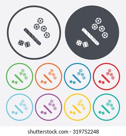 Vector illustartion of casino and gambling icon
