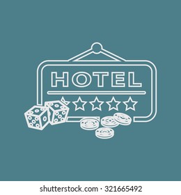 Vector illustartion of casino and gambling icon