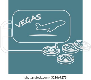 Vector illustartion of casino and gambling icon