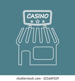 Vector illustartion of casino and gambling icon