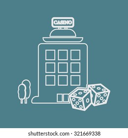 Vector illustartion of casino and gambling icon