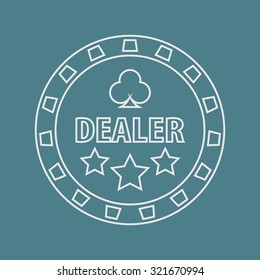 Vector illustartion of casino and gambling icon
