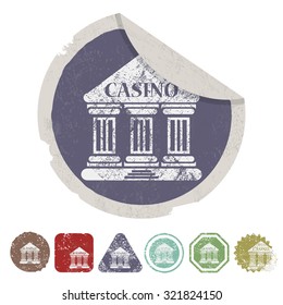Vector illustartion of casino and gambling icon