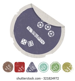 Vector illustartion of casino and gambling icon