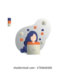 Estilo gráfico de diseño de iluminación vectorial
