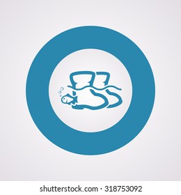 Vector illustartion of fishing and fish icon