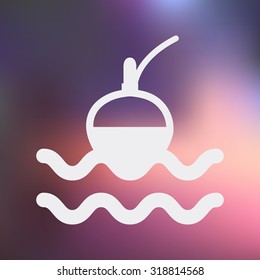 Vector illustartion of fishing and fish icon