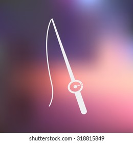 Vector illustartion of fishing and fish icon