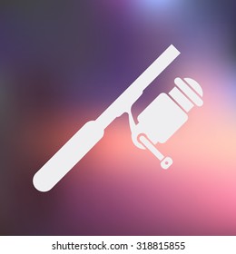 Vector illustartion of fishing and fish icon