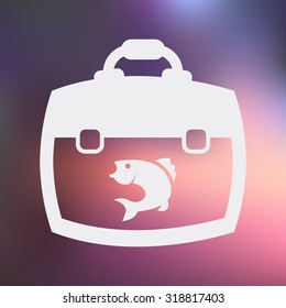 Vector illustartion of fishing and fish icon