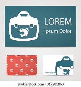 Vector illustartion of fishing and fish icon