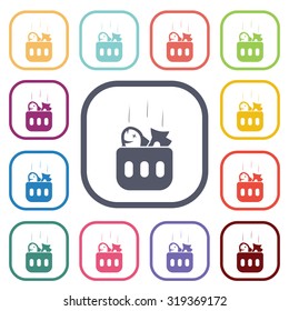 Vector illustartion of fishing and fish icon