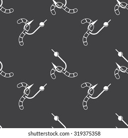 Vector illustartion of fishing and fish icon