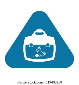 Vector illustartion of fishing and fish icon