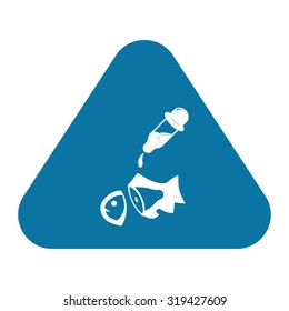 Vector illustartion of fishing and fish icon