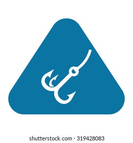 Vector illustartion of fishing and fish icon