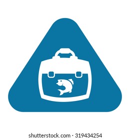 Vector illustartion of fishing and fish icon