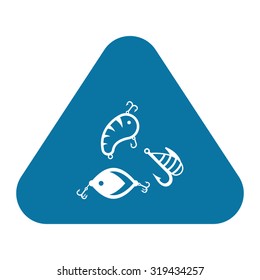 Vector illustartion of fishing and fish icon