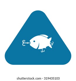 Vector illustartion of fishing and fish icon