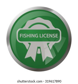 Vector illustartion of fishing and fish icon