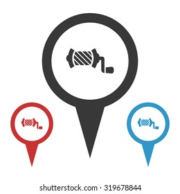 Vector illustartion of fishing and fish icon
