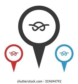 Vector illustartion of fishing and fish icon