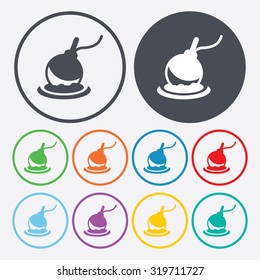 Vector illustartion of fishing and fish icon