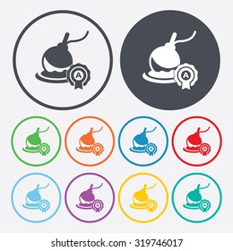 Vector illustartion of fishing and fish icon