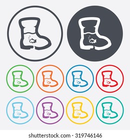Vector illustartion of fishing and fish icon