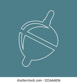 Vector illustartion of fishing and fish icon